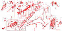 SERRATURE PORTIERE ANT./MANIGLIA ESTERNA  per Honda CR-V 2.0 COMFORT 5 Porte 5 velocità automatico 2014