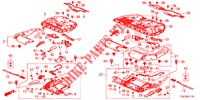 COMPONENTI SEDILE POST. (2) per Honda CR-V 2.0 ELEGANCE 5 Porte 6 velocità manuale 2014