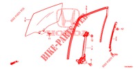 FINESTRE PORTIERE POST./REGOLATORE  per Honda CR-V 2.0 ELEGANCE 5 Porte 6 velocità manuale 2014