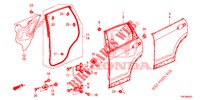 PANNELLI PORTIERE POST.(4D)  per Honda CR-V 2.0 ELEGANCE 5 Porte 6 velocità manuale 2014