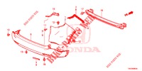 PARAURTI POSTERIORE  per Honda CR-V 2.0 ELEGANCE 5 Porte 6 velocità manuale 2014