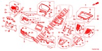 ABBELLIMENTO STRUMENTI (COTE DE CONDUCTEUR) (LH) per Honda CR-V 2.0 ELEGANCE 5 Porte 5 velocità automatico 2014