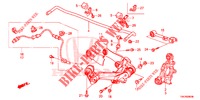 BRACCIO INFERIORE POST./ASTA RAGGIO  per Honda CR-V 2.0 ELEGANCE 5 Porte 5 velocità automatico 2014