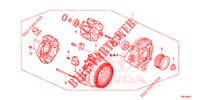ALTERNATORE (DENSO) (2.0L) per Honda CR-V 2.0 ELEGANCE L 5 Porte 6 velocità manuale 2014