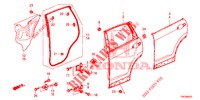 PANNELLI PORTIERE POST.(4D)  per Honda CR-V 2.0 ELEGANCE L 5 Porte 6 velocità manuale 2014
