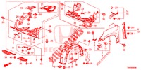 PARAFANGHI ANTERIORI  per Honda CR-V 2.0 ELEGANCE L 5 Porte 6 velocità manuale 2014