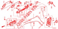 SERRATURE PORTIERE ANT./MANIGLIA ESTERNA  per Honda CR-V 2.0 ELEGANCE L 5 Porte 6 velocità manuale 2014