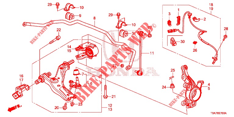 GIUNTO ANTERIORE  per Honda CR-V 2.0 ELEGANCE L 5 Porte 6 velocità manuale 2014