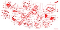 ABBELLIMENTO STRUMENTI (COTE DE CONDUCTEUR) (LH) per Honda CR-V 2.0 ELEGANCE L 5 Porte 5 velocità automatico 2014