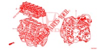 ARREDO DI MONT. MOTORE/ASS. TRASMISSIONE (2.0L) per Honda CR-V 2.0 ELEGANCE L 5 Porte 5 velocità automatico 2014