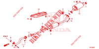 CONDOTTO SCARICO/SILENZIATORE (2.0L) per Honda CR-V 2.0 ELEGANCE L 5 Porte 5 velocità automatico 2014