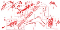 SERRATURE PORTIERE ANT./MANIGLIA ESTERNA  per Honda CR-V 2.0 ELEGANCE L 5 Porte 5 velocità automatico 2014