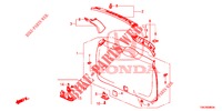 FODERA PORTELLONE/ FODERAMENTO PANNELLO(2D)  per Honda CR-V 2.0 EXCLUSIVE NAVI 5 Porte 6 velocità manuale 2014