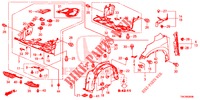 PARAFANGHI ANTERIORI  per Honda CR-V 2.0 EXCLUSIVE NAVI 5 Porte 6 velocità manuale 2014