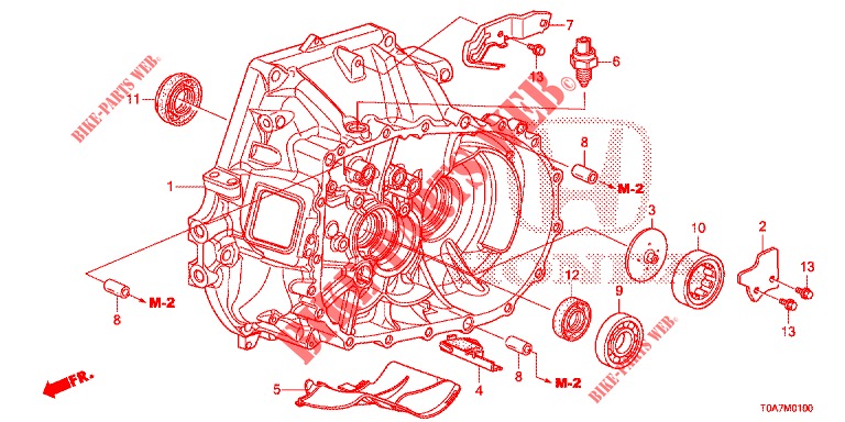 ALLOGGIO INNESTO (2.0L) per Honda CR-V 2.0 EXCLUSIVE NAVI 5 Porte 6 velocità manuale 2014