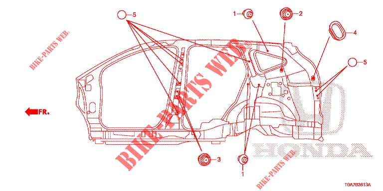 ANELLO DI TENUTA (LATERAL) per Honda CR-V 2.0 EXCLUSIVE NAVI 5 Porte 6 velocità manuale 2014