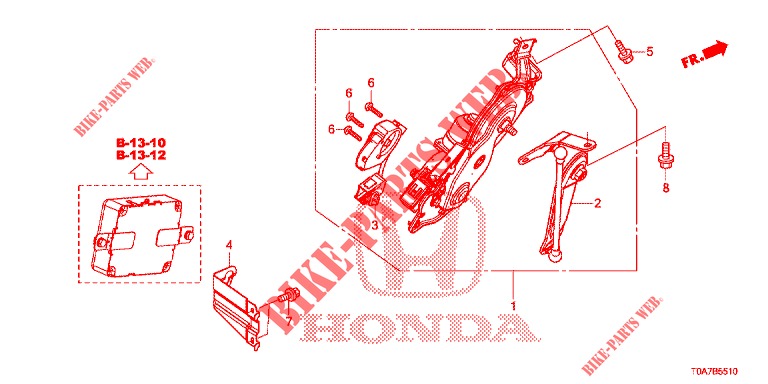 MOTORE PORTELLONE AUTOMATICO  per Honda CR-V 2.0 EXCLUSIVE NAVI 5 Porte 6 velocità manuale 2014