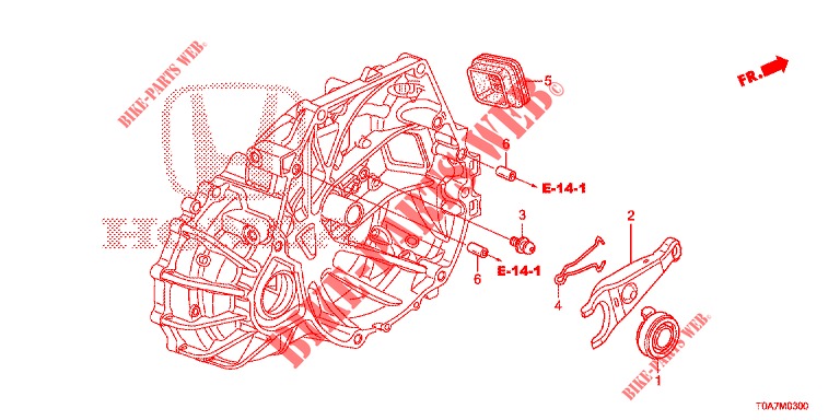 RILASCIA INNESTO (2.0L) per Honda CR-V 2.0 EXCLUSIVE NAVI 5 Porte 6 velocità manuale 2014