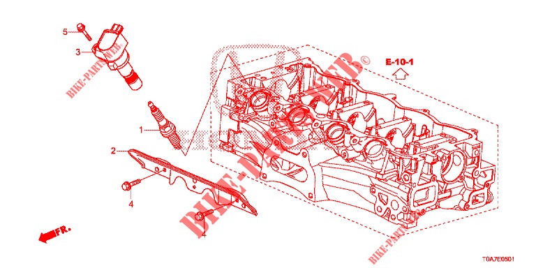 RINCULO BUCO SPINA (2.0L) per Honda CR-V 2.0 EXCLUSIVE NAVI 5 Porte 6 velocità manuale 2014