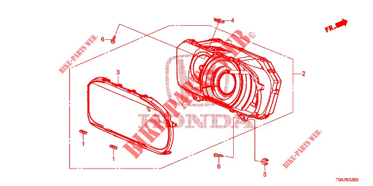 TACHIMETRO  per Honda CR-V 2.0 EXCLUSIVE NAVI 5 Porte 6 velocità manuale 2014