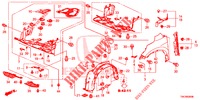 PARAFANGHI ANTERIORI  per Honda CR-V 2.0 S 5 Porte 6 velocità manuale 2014