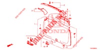 FODERA PORTELLONE/ FODERAMENTO PANNELLO(2D)  per Honda CR-V 2.0 S 5 Porte 5 velocità automatico 2014