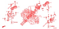 MONTATORI MOTORE (2.0L) (AT) per Honda CR-V 2.0 S 5 Porte 5 velocità automatico 2014