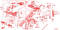 PARAFANGHI ANTERIORI  per Honda CR-V 2.0 S 5 Porte 5 velocità automatico 2014