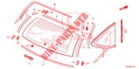 PARAVENTO POSTERIORE/VETRO QUARTIERE  per Honda CR-V 2.0 S 5 Porte 5 velocità automatico 2014