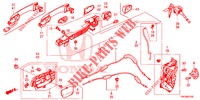SERRATURE PORTIERE ANT./MANIGLIA ESTERNA  per Honda CR-V 2.0 S 5 Porte 5 velocità automatico 2014