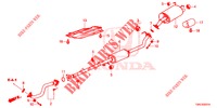 CONDOTTO SCARICO/SILENZIATORE (2.0L) per Honda CR-V 2.0 ELEGANCE 5 Porte 6 velocità manuale 2015