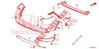 PARAURTI POSTERIORE (2) per Honda CR-V 2.0 EXCLUSIVE NAVI 5 Porte 5 velocità automatico 2015