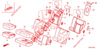 SEDILE POSTERIORE/CINTURA DI SICUREZZA(2D)  per Honda CR-V 2.0 EXCLUSIVE L 5 Porte 6 velocità manuale 2015