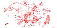 BRACCIO INFERIORE POST./ASTA RAGGIO  per Honda CR-V 2.0 EXCLUSIVE L 5 Porte 5 velocità automatico 2015