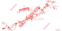 CONDOTTO SCARICO/SILENZIATORE (2.0L) per Honda CR-V 2.0 EXCLUSIVE L 5 Porte 5 velocità automatico 2015