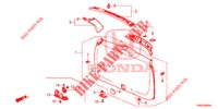 FODERA PORTELLONE/ FODERAMENTO PANNELLO(2D)  per Honda CR-V 2.0 EXCLUSIVE L 5 Porte 5 velocità automatico 2015