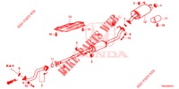 CONDOTTO SCARICO/SILENZIATORE (2.0L) per Honda CR-V 2.0 S 5 Porte 5 velocità automatico 2015
