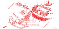 GRIGLIA ANTERIORE/MODANATURA (2) per Honda CR-V 2.0 S 5 Porte 5 velocità automatico 2015