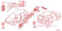 EMBLEME/ETICHETTE CAUZIONE  per Honda CR-V 2.0 COMFORT 5 Porte 5 velocità automatico 2016