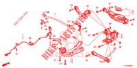 BRACCIO INFERIORE POST./ASTA RAGGIO (2WD) per Honda CR-V 1.5 MID 5 Porte 6 velocità manuale 2019