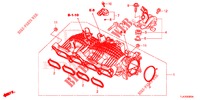 MOLTEPLICE ASPIRAZIONE (1.5L) per Honda CR-V 1.5 MID 5 Porte 6 velocità manuale 2019
