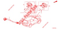 VISTA POSTERIORE ANTENNA / CAMERA GPS per Honda CR-V 1.5 MID 5 Porte 6 velocità manuale 2019