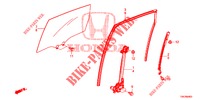 FINESTRE PORTIERE POST./REGOLATORE  per Honda CR-V DIESEL 1.6 COMFORT 5 Porte 6 velocità manuale 2014