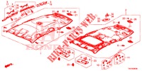 FODERA TETTO (1) per Honda CR-V DIESEL 1.6 COMFORT 5 Porte 6 velocità manuale 2014