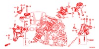 MONTATORI MOTORE (DIESEL) (1.6L) per Honda CR-V DIESEL 1.6 COMFORT 5 Porte 6 velocità manuale 2014