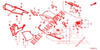 ABBELLIMENTO STRUMENTI (COTE DE PASSAGER) (LH) per Honda CR-V DIESEL 1.6 ELEGANCE 5 Porte 6 velocità manuale 2014