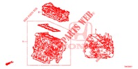 ARREDO DI MONT. MOTORE/ASS. TRASMISSIONE (DIESEL) (1.6L) per Honda CR-V DIESEL 1.6 ELEGANCE 5 Porte 6 velocità manuale 2014