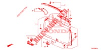 FODERA PORTELLONE/ FODERAMENTO PANNELLO(2D)  per Honda CR-V DIESEL 1.6 ELEGANCE 5 Porte 6 velocità manuale 2014