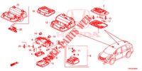 LUCE INTERIORE  per Honda CR-V DIESEL 1.6 ELEGANCE 5 Porte 6 velocità manuale 2014