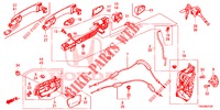 SERRATURE PORTIERE ANT./MANIGLIA ESTERNA  per Honda CR-V DIESEL 1.6 ELEGANCE 5 Porte 6 velocità manuale 2014